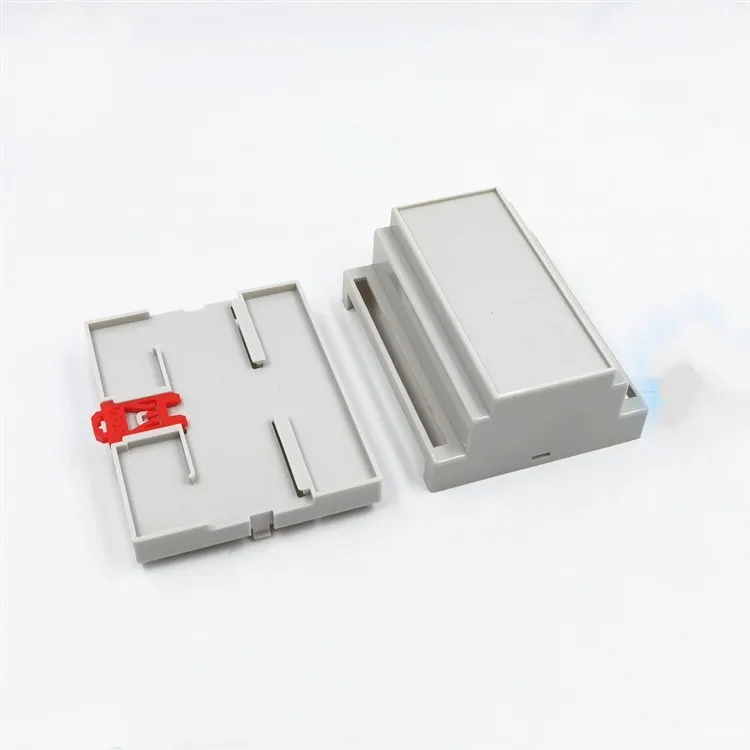 1pcs PLC DIN 35-Rail  Electrical Shell Grid Isolation Module ABS Plastic Case 88x107x59mm 4-03-4 Junction Box instrument housing