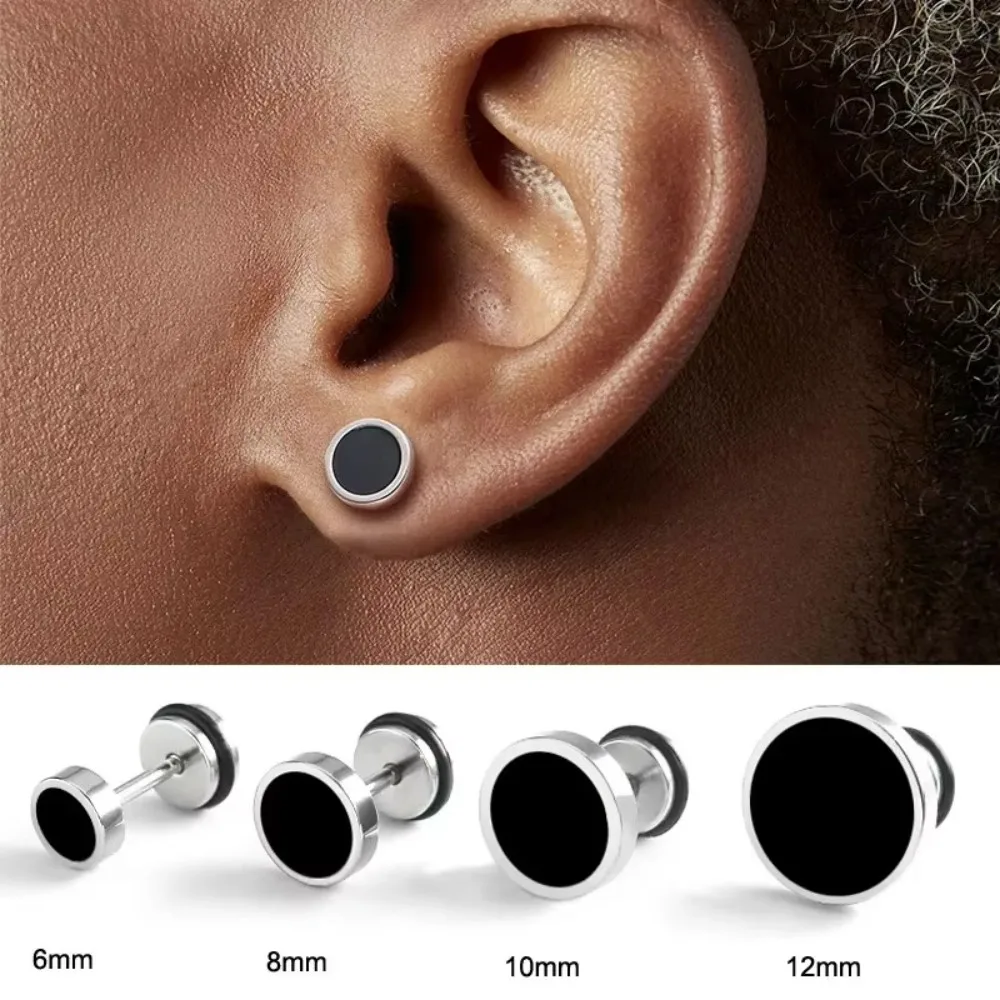 1Pair 16G Silvery Round Stud Earrings for Women Men, 316L Stainless Steel Cartilage Tragus Helix Stud Piercing Jewelry JKC Store