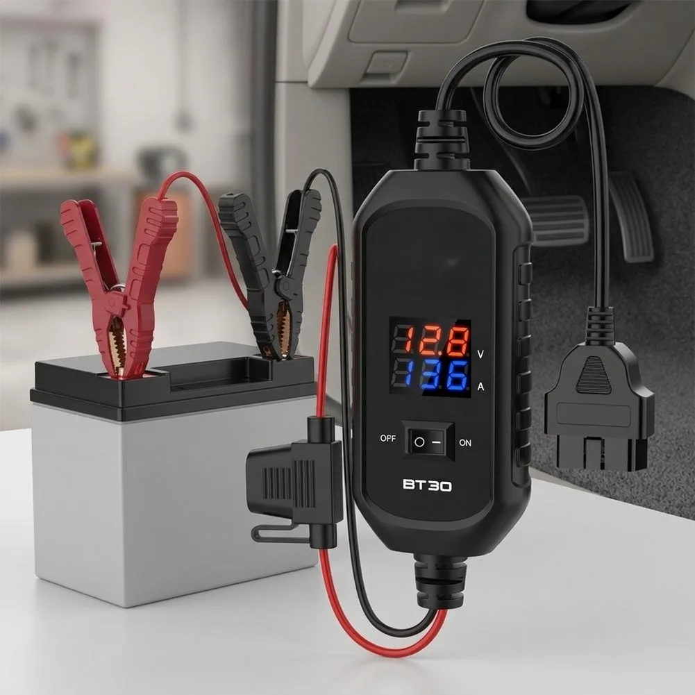 BT30 For OBD Power Maintainer for Vehicle For ECU Keeps Settings During Battery Change Digital Display 12V Input