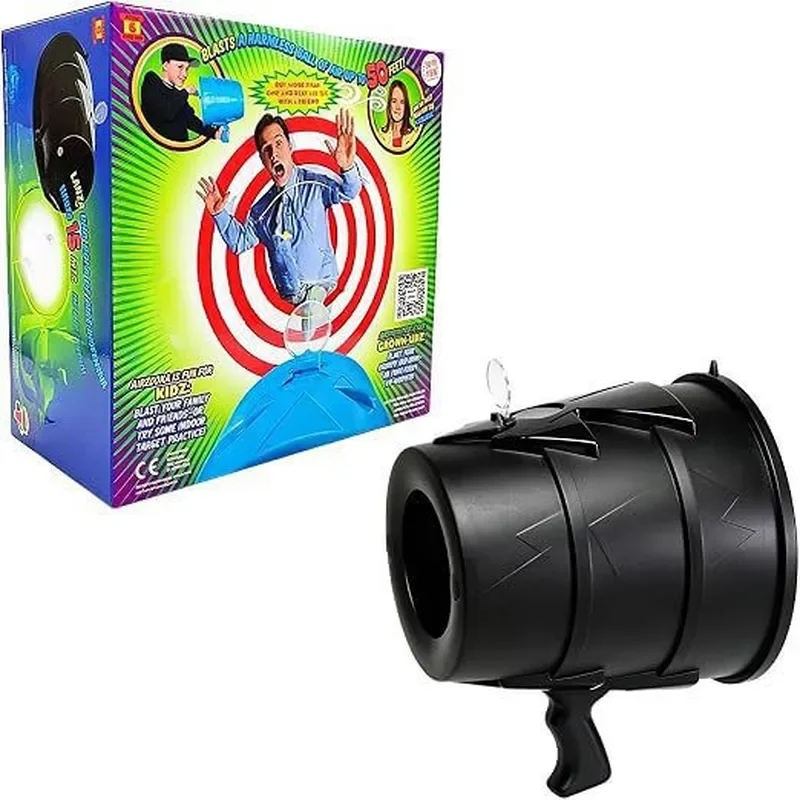 Handheld Air Cannon Toy High Power Air Blaster Vortex Ring Generator Outdoor Fun Game for Kids and Adults 108 chars