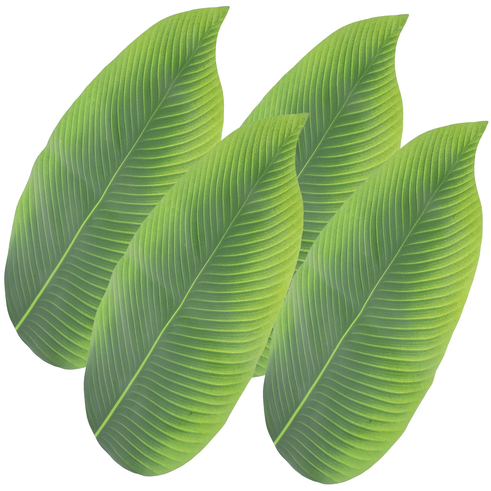 

4Pcs Artificial Leaf Placemat Realistic Simulation Leaves for Restaurant Setup Luau Party Leaves Table Fruit Mat Bread Serving