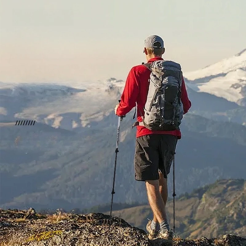 

Ультралегкие телескопические треккинговые палки из карбона, трехсекционные, для мужчин и женщин, для активного отдыха, походов и альпинизма, с противоскользящим покрытием