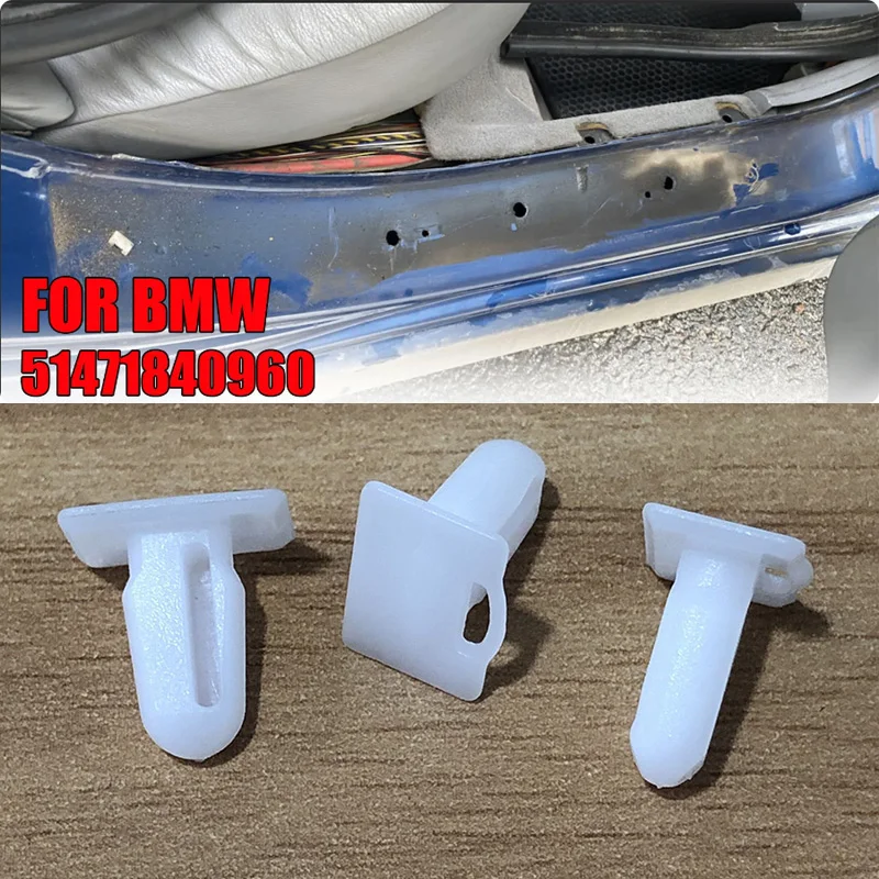 30/60x Door Sill Trim Fixing Clips 51471840960 For BMW E30 E32 E34 E36 E38 E39 E46 Z4 E81 E82 E84 E63 E64 E65 For BMW 3 Series