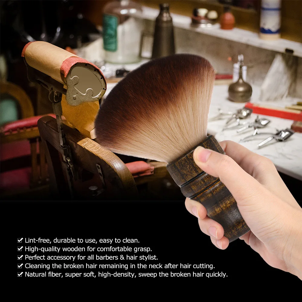 Soft Barber Neck Face Duster Brush Cleaning Hairbrush Hair Sweep Brush Salon Household Hair Cleaning Brush Nylon Hair neck brush view 3