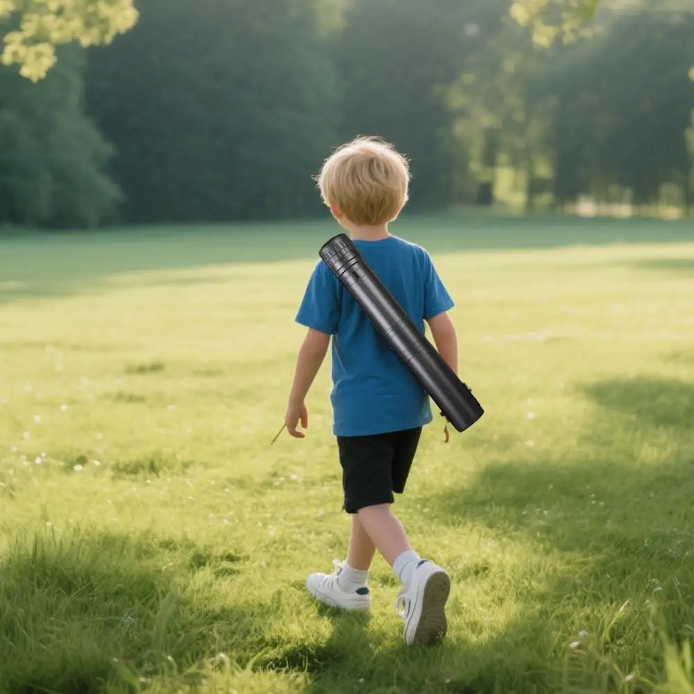 Tubo de viaje telescópico para pintura artística, tubo de transporte de arte telescópico ajustable para almacenamiento de dibujo de documentos para viajar