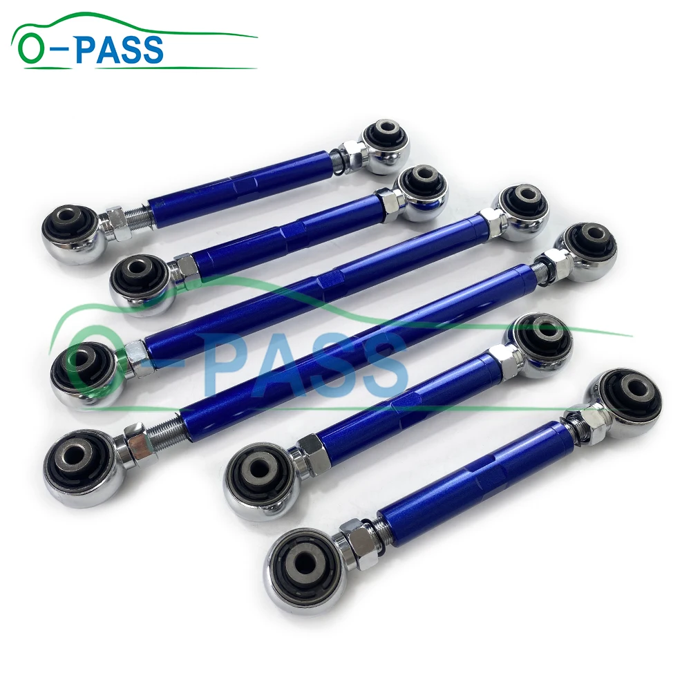 OPASS Rear Adjustable Control arm Set For BMW 1-Series 3-Series E81 E87 E91 E92 E93 33326763473 33326763471 33326765425 1 Set