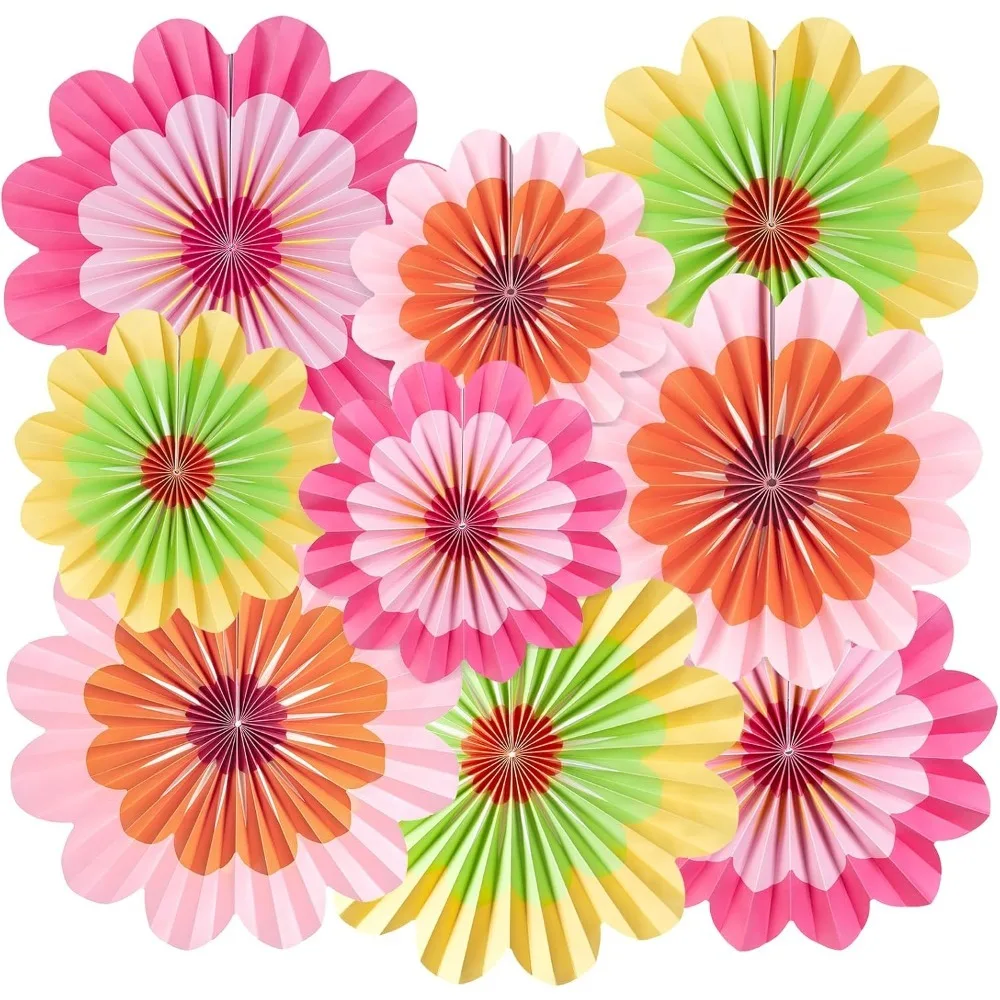 9 Pcs Paper Flowers…