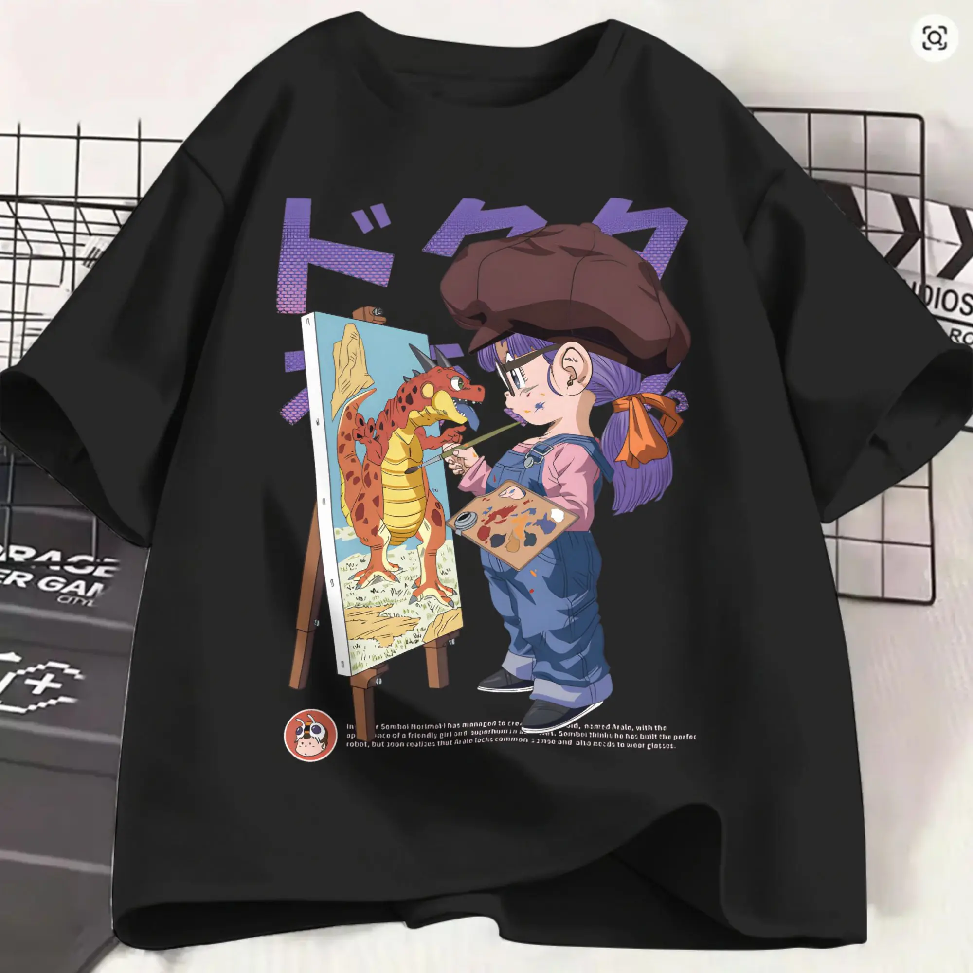 Streetwear T-Shirt Beach Dr Slump Arale Fashion T-Shirts  Cotton Tshirt for Couple Aesthetic Loose Short Sleeve Tops