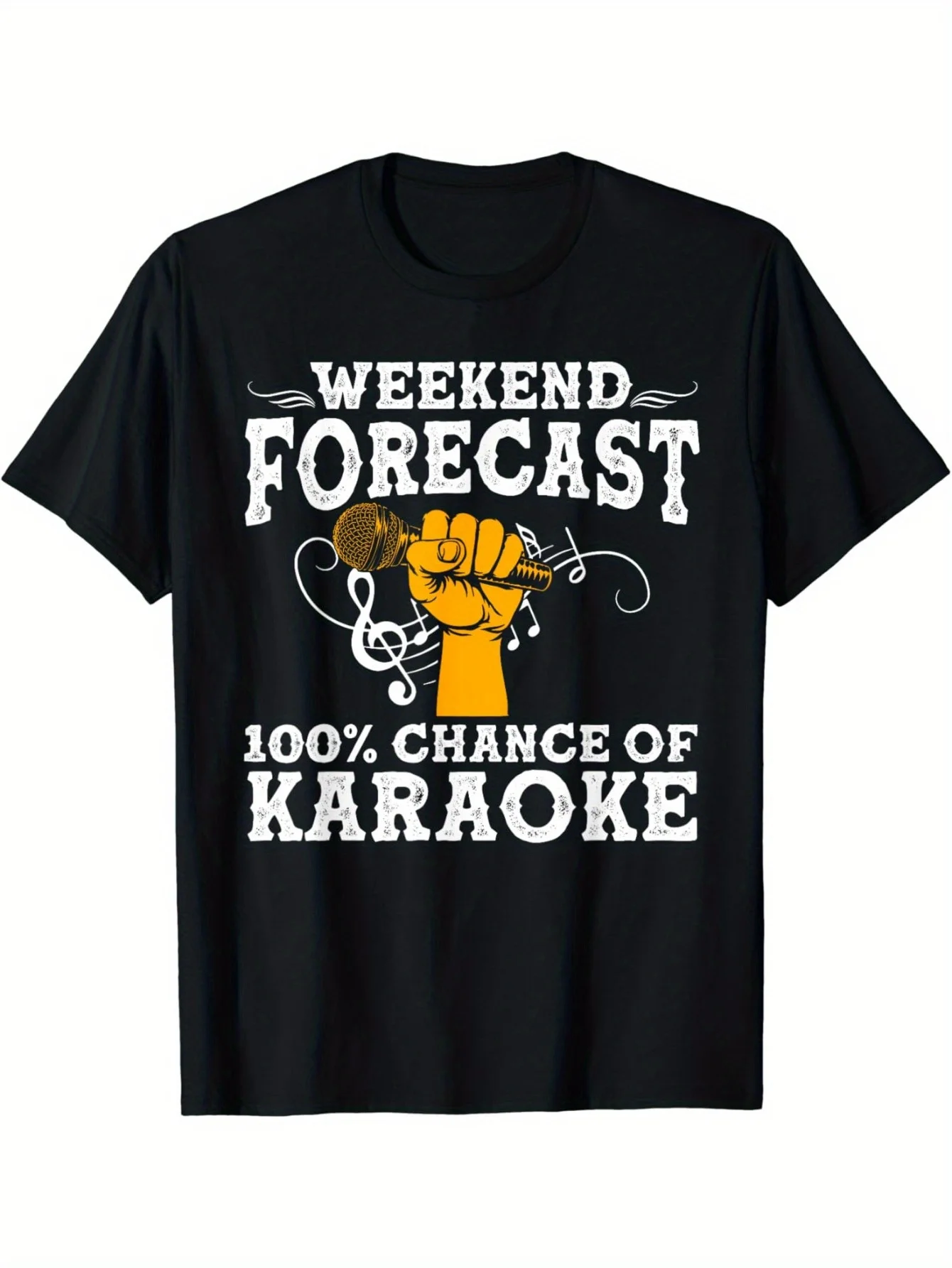 Cool Karaoke Art Men's and Women's Karaoke Box Microphone Singing T-shirt