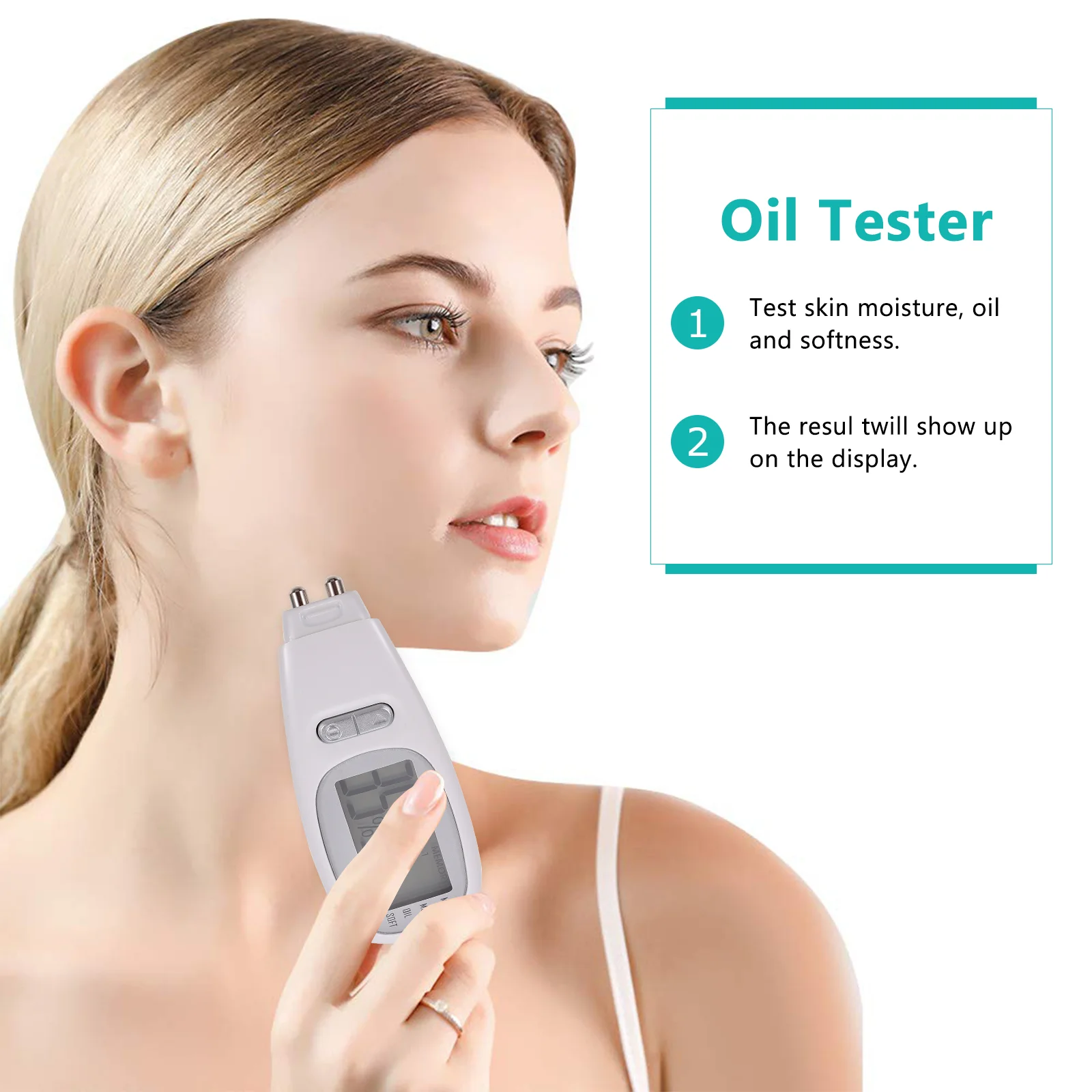 

Moisture Tester Face Pen Beauty Salon Supply Skin Sensor Women Analyzer Oil Facial Meter