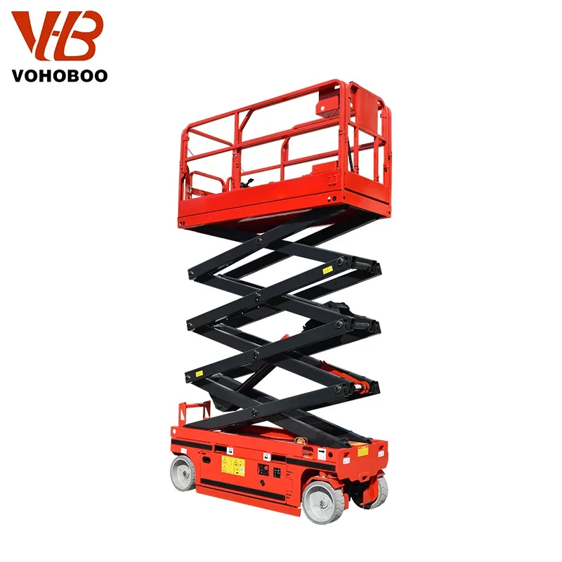 Standard Self Propelled Electric Hydraulic Scissor Lift For Aerial Operations - 4m8m10m12m14m16m Heights Provided