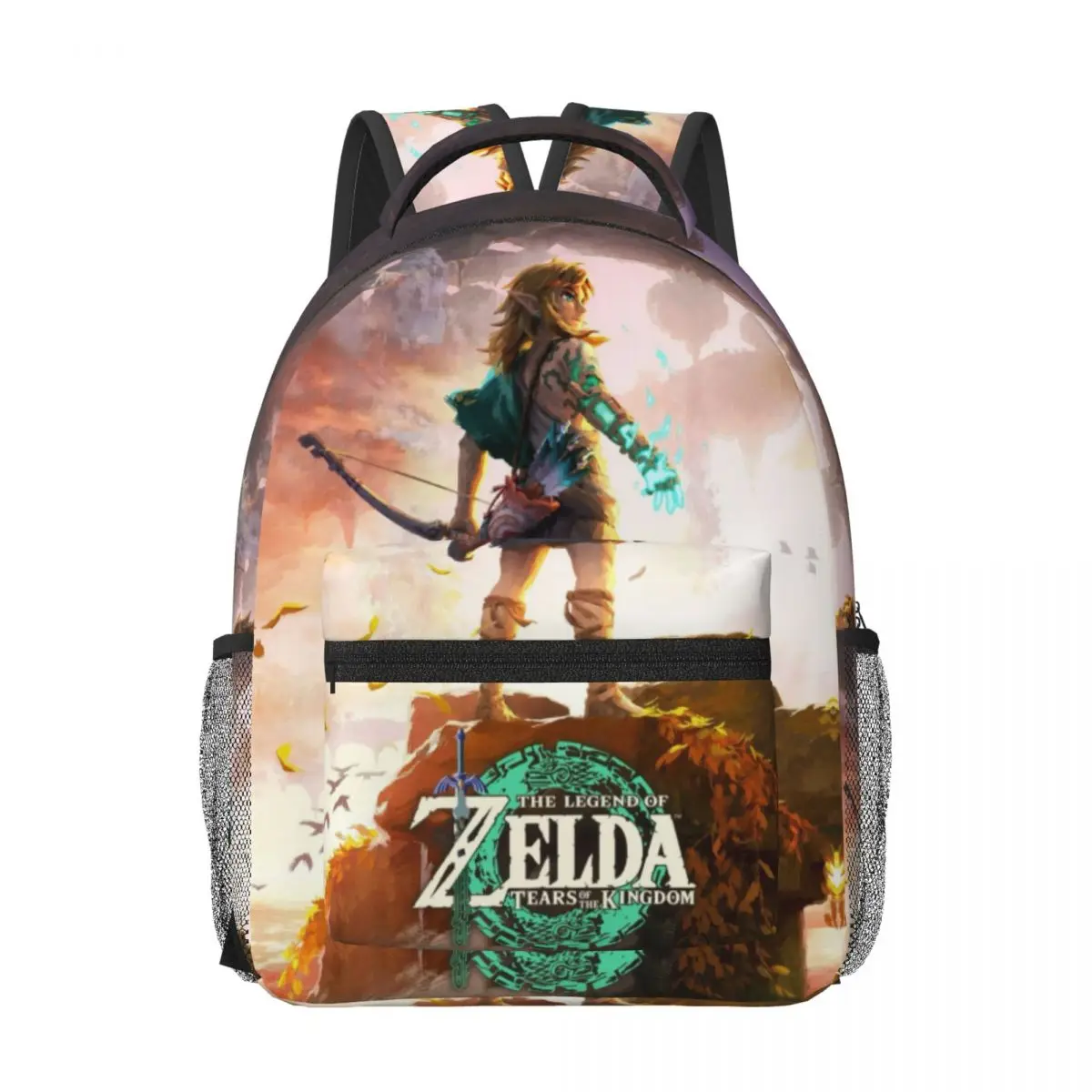 Z-Zelda Backpack Student Schoolbag for Men Women Laptop Canvas Bags 17in