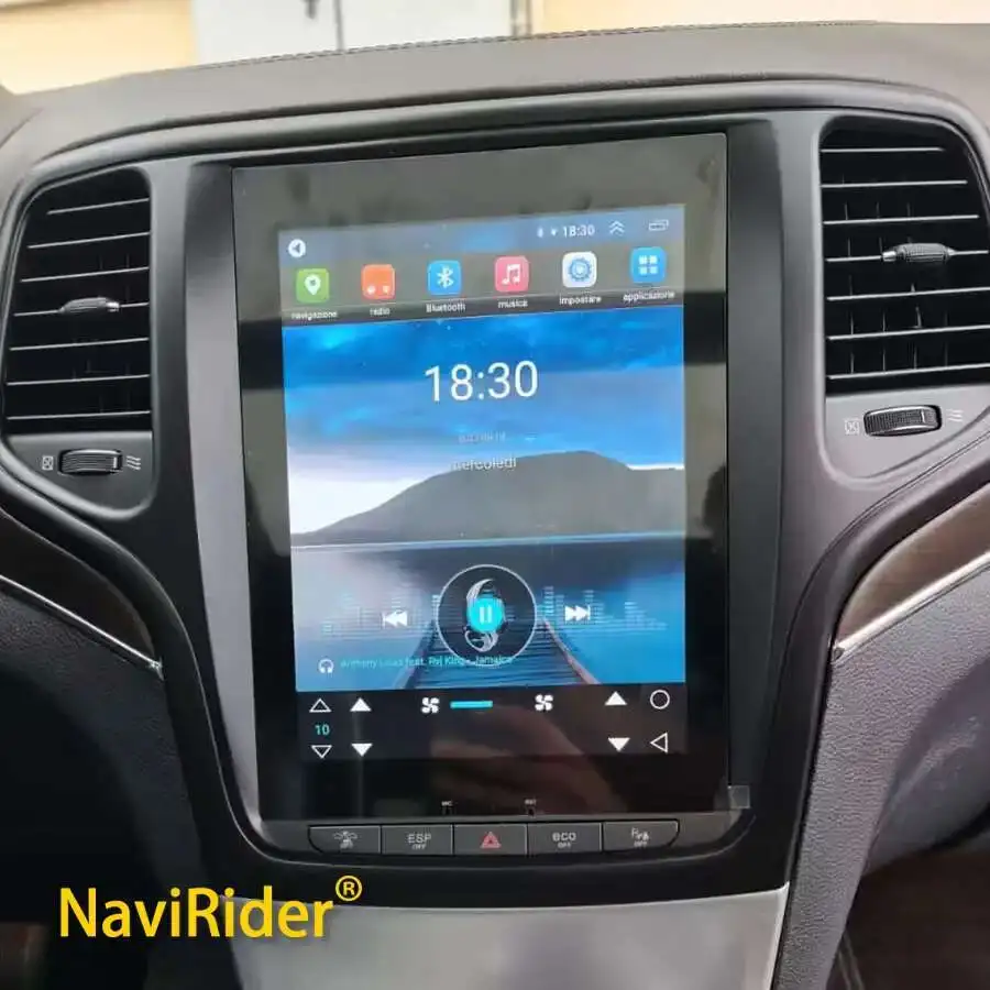 10.4" Android 14 wireless Screen Car Multimedia Player Stereo Carplay GPS Navigation Head Unit For Jeep Grand Cherokee 2012 2018