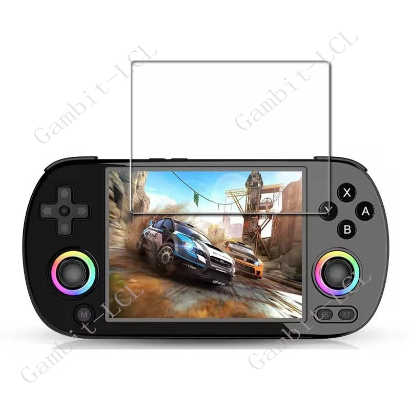 2-5 قطعة 9H HD الزجاج المقسى ل ANBERNIC RG40XX H وحدة تحكم بجهاز لعب محمول على RG40XXH RG40 XX H 4 بوصة واقي للشاشة غطاء الفيلم
