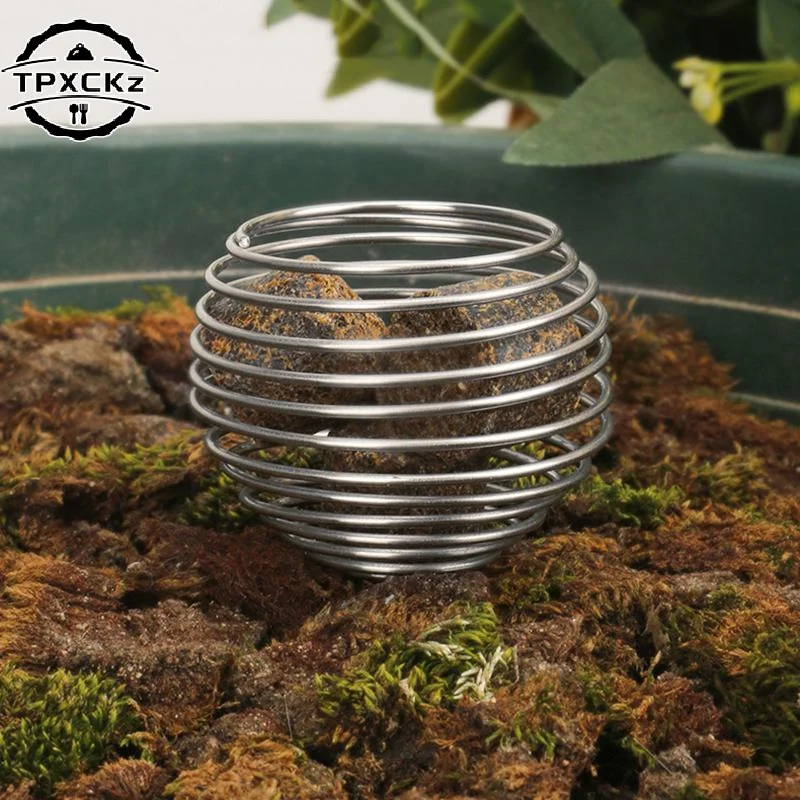 10Pcs Stainless Steel Automatic Fertilizer Box Column Shape Slow Release Plant Fertilizer Baskets Resisting Rust Planting Box