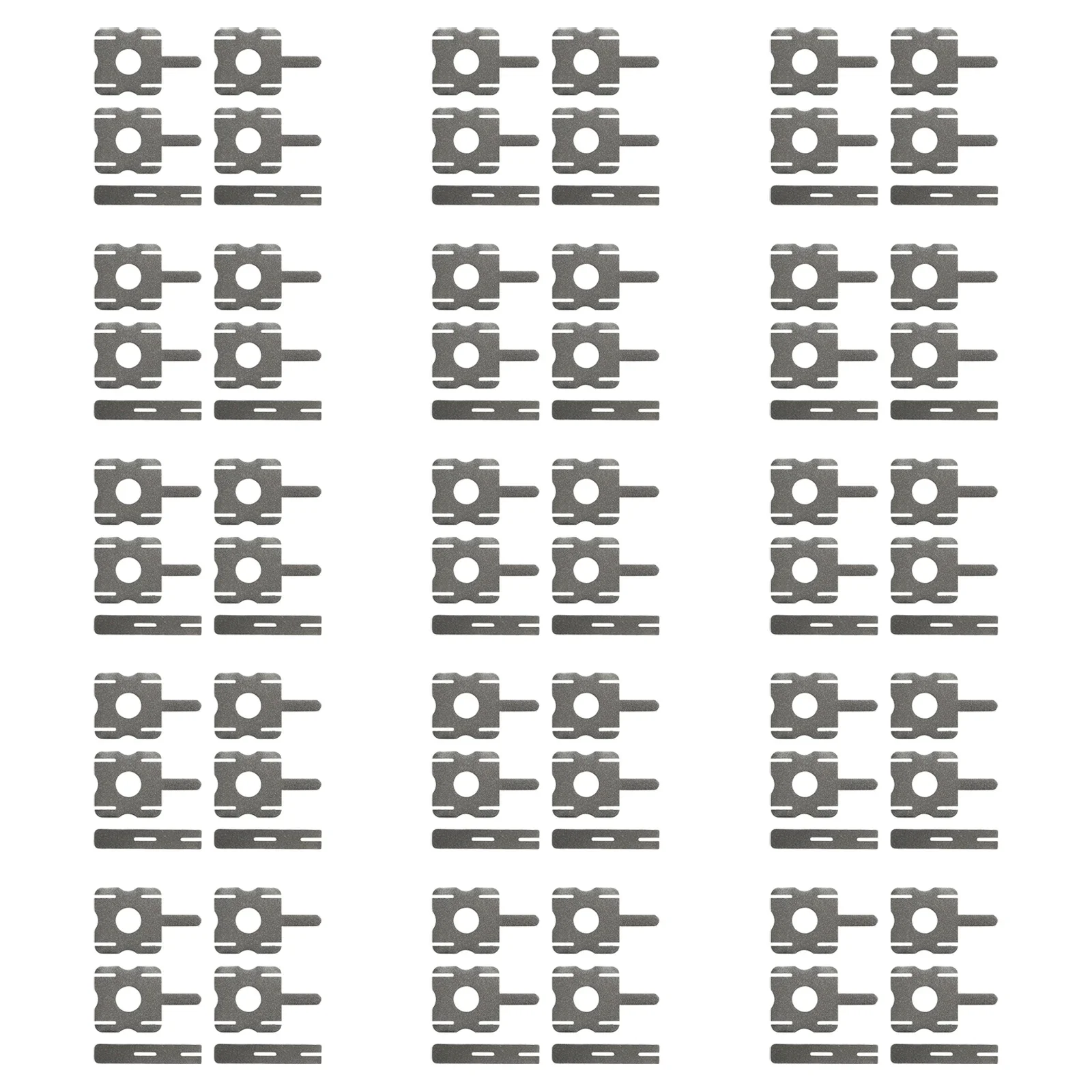 Y-Shaped Nickel Plated Steel Strip, Battery Plating Folha de níquel, Strap Strip, bateria, Spot Weld, 90pcs