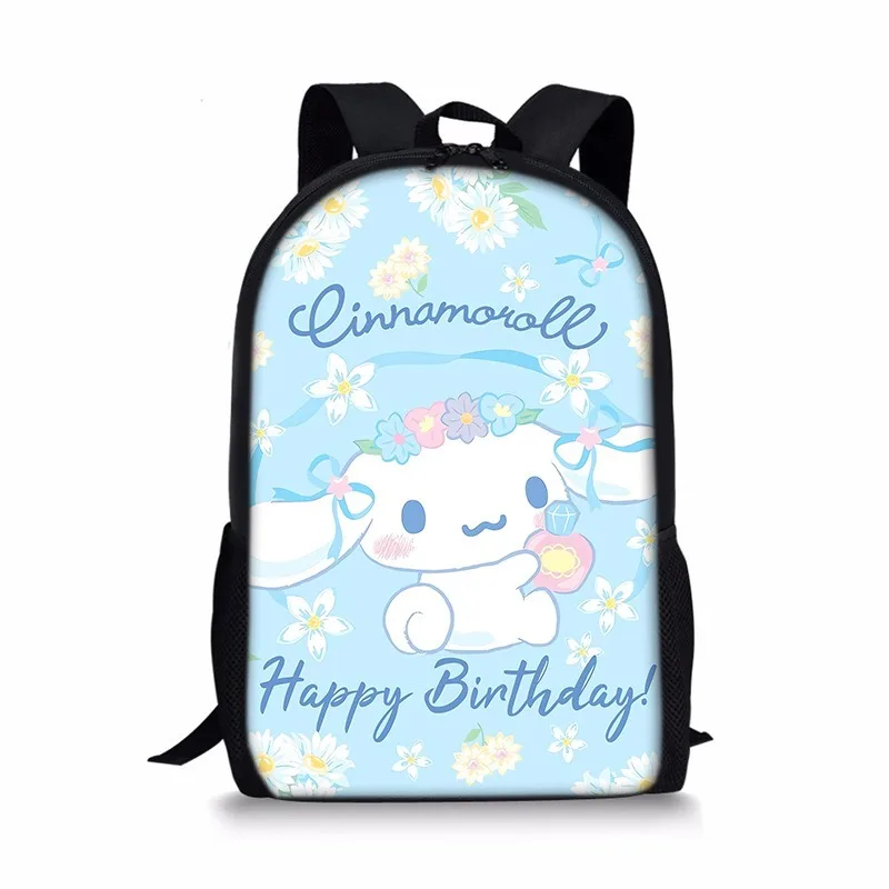 Kawaii Cinnamoroll Backpack Boys Girls Bookbag Bag Student Teenager Children Knapsack Schoolbag Satchel School Supplies 17 Inch