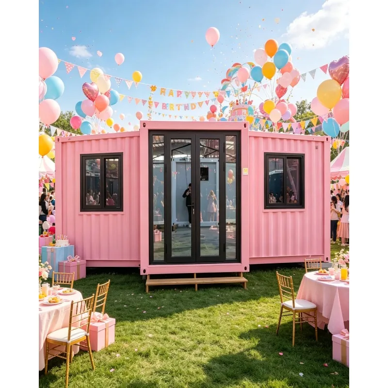 Customized Luxury Prefabricated Houses Modern Durable Quality Expandable Container House 40Ft 60m2 Modular Prefab House