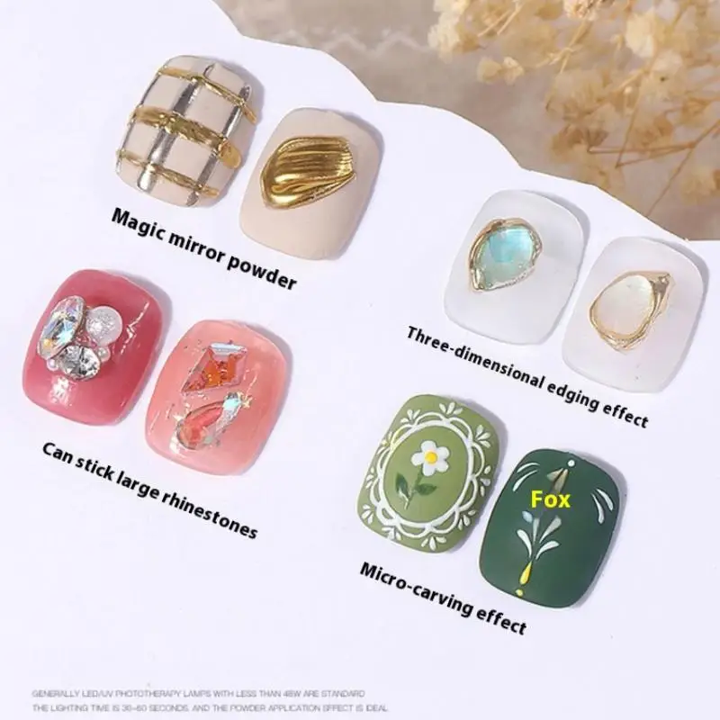 Miroir magique ongles modélisation Gel semi-solide UV LED 3D modélisation sculpture colle Durable manucure Art Salon de manucure outils de décoration