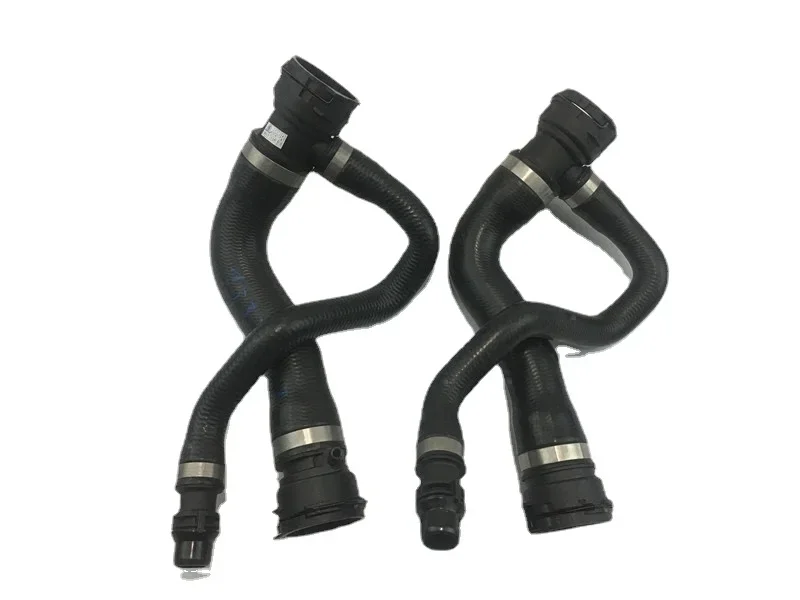 Selang Radiator Atas dengan Selang Ventilasi Selang 3 Arah untuk 07-10 BMW E70 X5 3.0si 17127537107