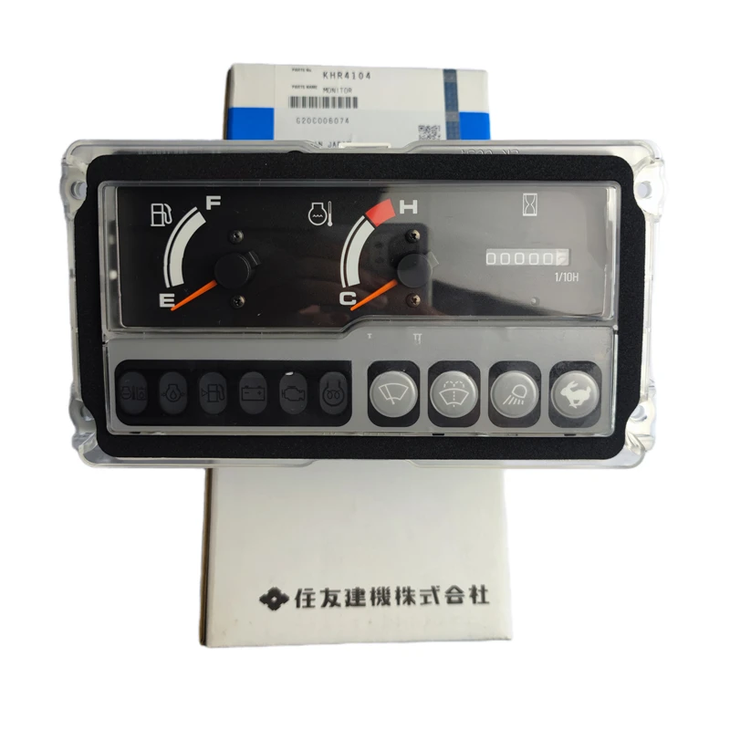 Original   Excavator Parts Moni tor Instrument Panel For SH75 SH80 SH135 LBX135 LBX225 KHR4104