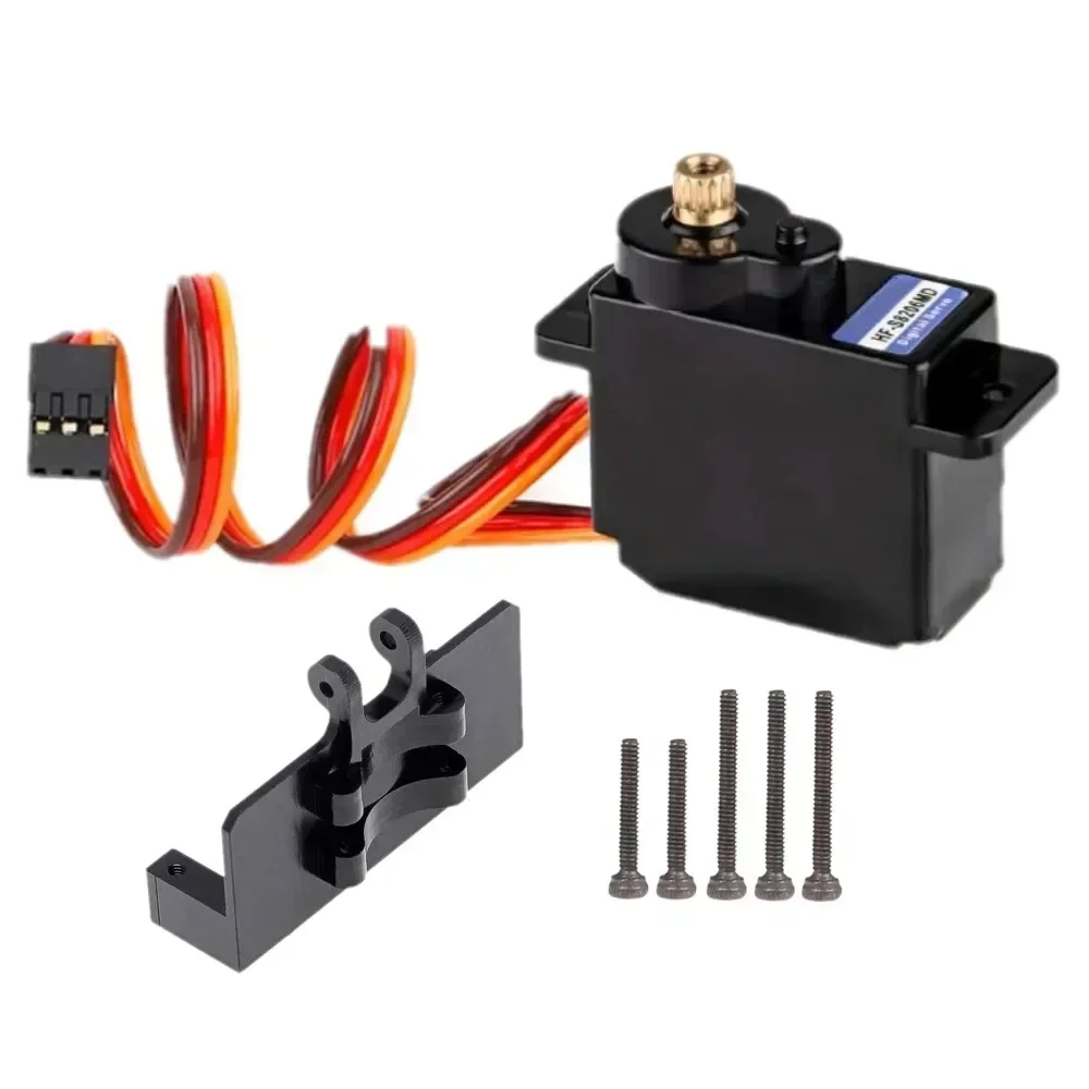 Stuurservo Metalen stuurinrichting Stuurinrichting Basismontage Mini klimauto voor axiale SCX24 upgrade-onderdelen