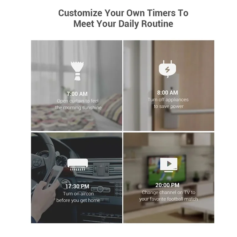 RM4 Pro Wifi Universal Remote Control RF IR Controller Smarthome Automation Word For Alexa & Google Home EU Plug