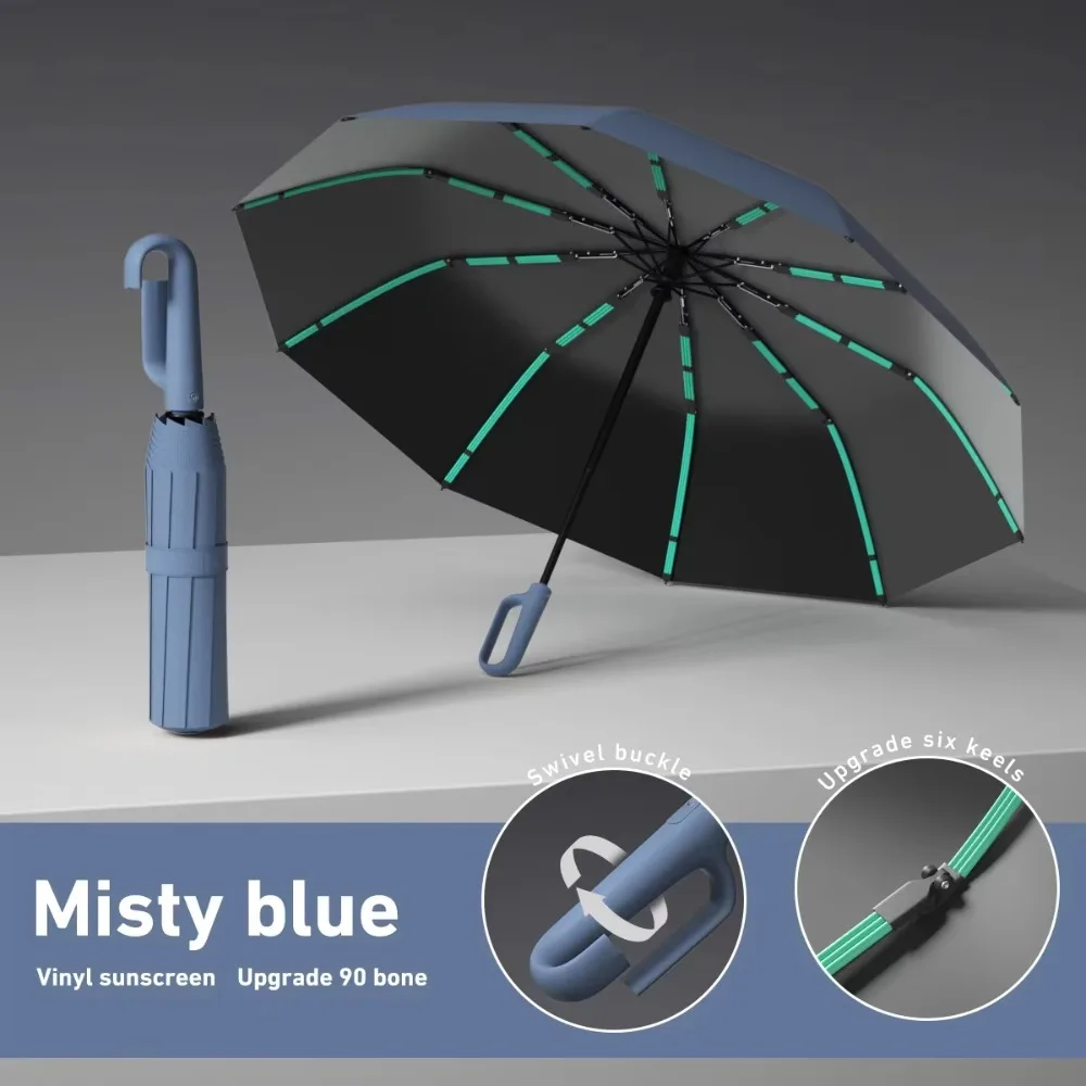 Lightweight Windproof Golf Umbrella Automatic Opening Automatic Closing Travel Folding Umbrella Portable Sunshade