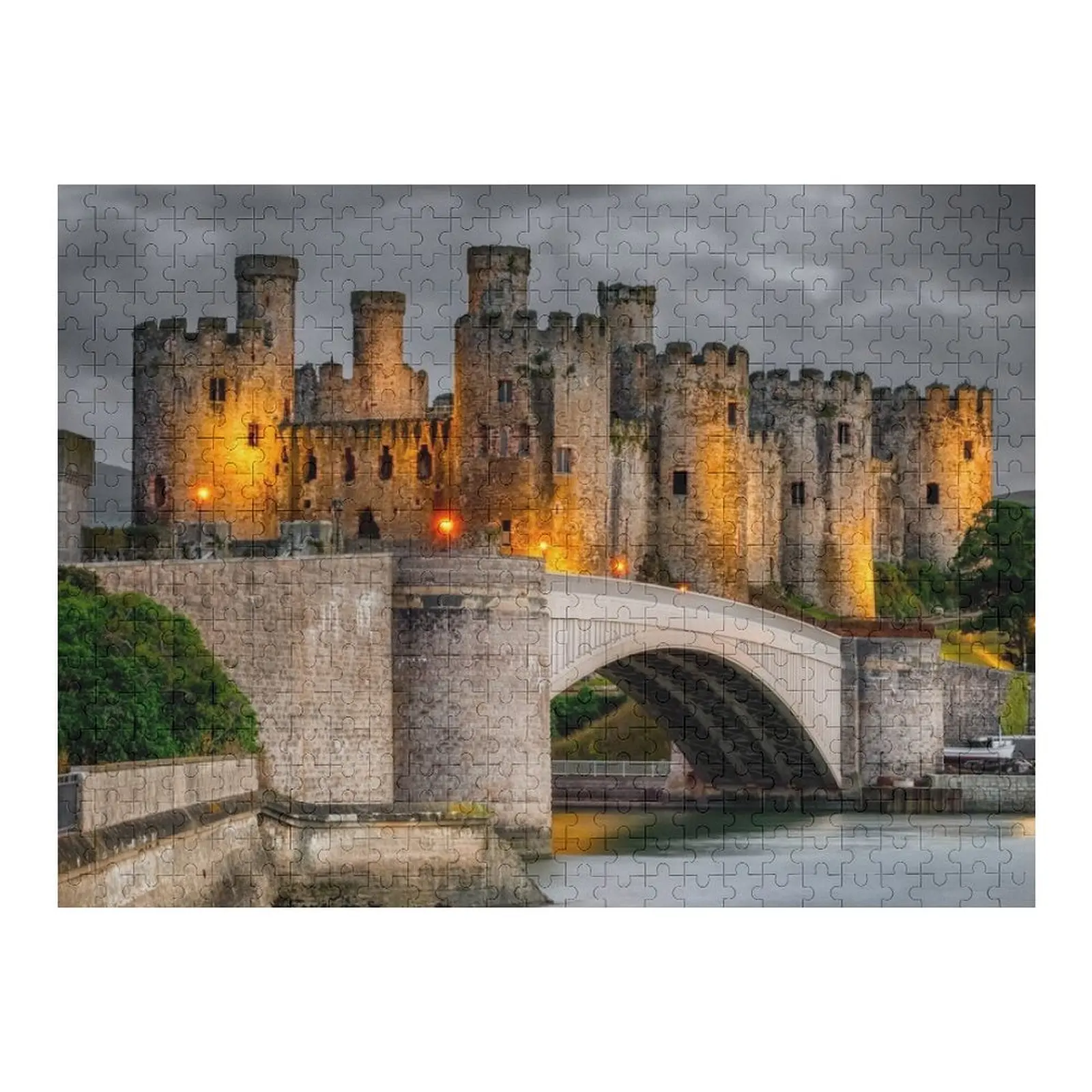 

Conwy Castle At Night Jigsaw Puzzle Wooden Jigsaws For Adults Christmas Toys Personalized Toys Puzzle