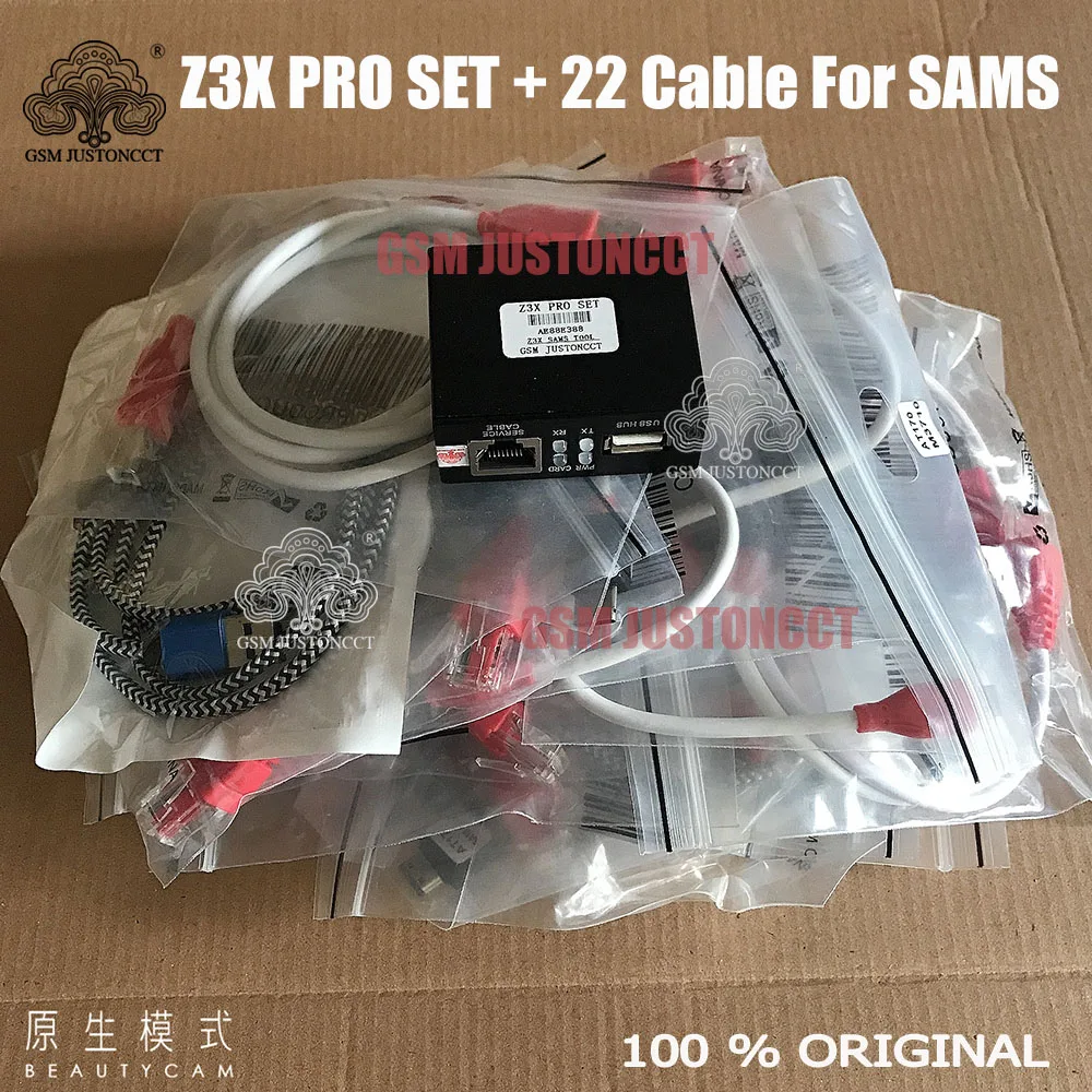 2022 Original New Z3X Pro Set Box Tool For Samsung Activated Golden / Black Edition 1 Cable / 4 Cable / 22 Cable