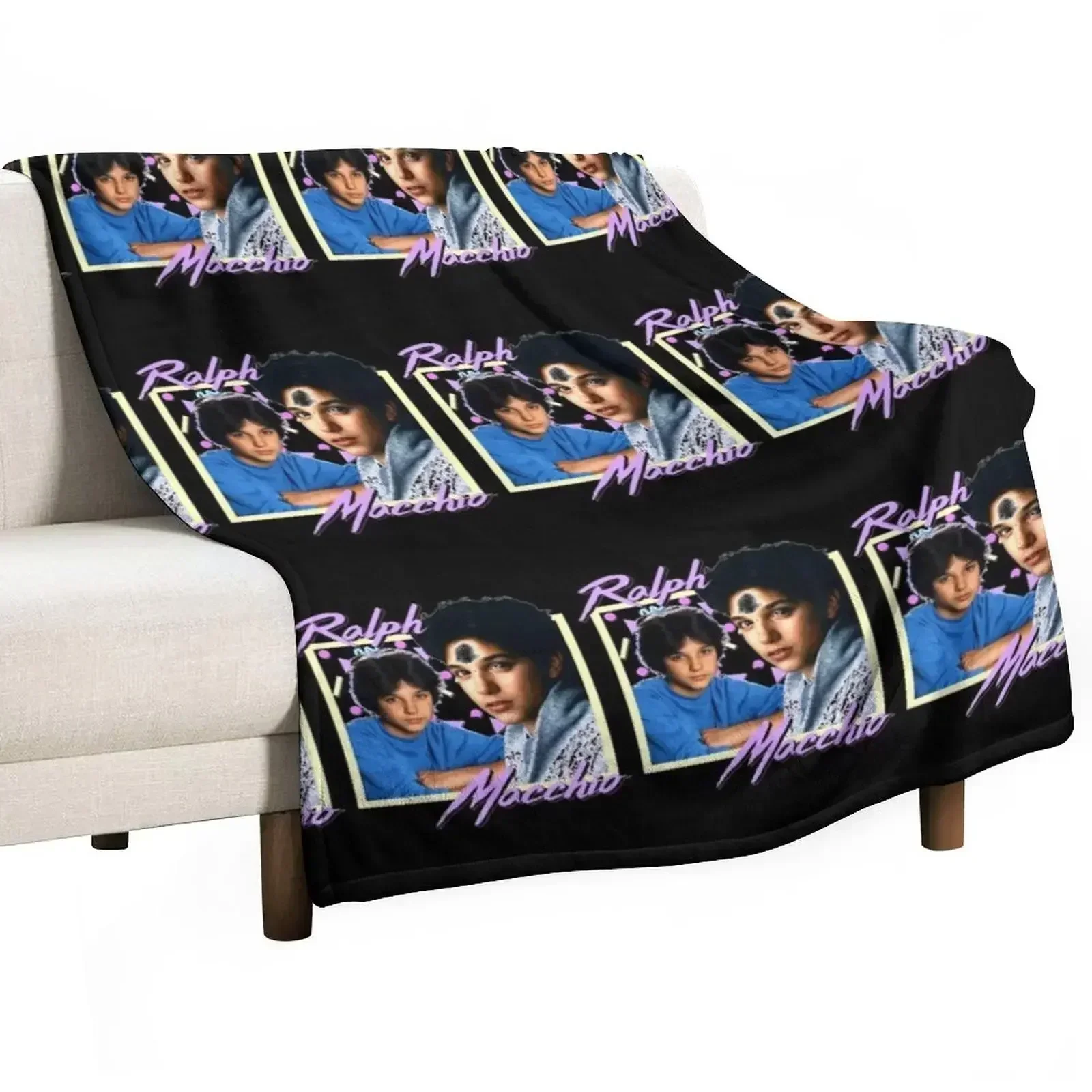 

80s Ralph Macchio Throw Blanket Shaggy Furry Soft Blanket for Bedroom Living Room