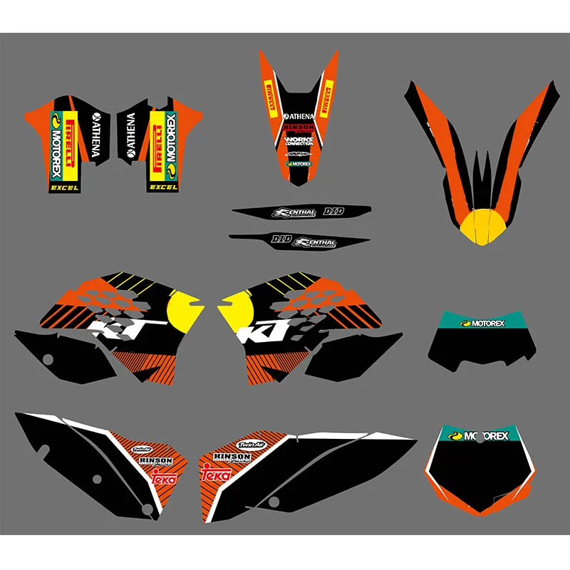 

Motorcycle Bike Dirt Bike XC SX EXC Decal Sticker Grahics For KTM SX XC XC-W EXC 2008 2009 2010 2011