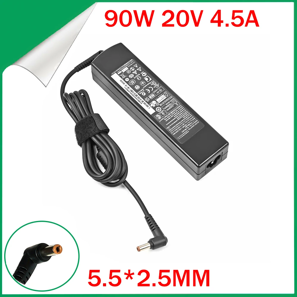 20v 4.5a 90w מתאם חשמל ac אוניברסלי עבור Lenovo Videapad b595 g380 385 g480 g485 g585 g585 g780 n580 g780 n581 n585 g780 n585 g780 n581 n585 מטען