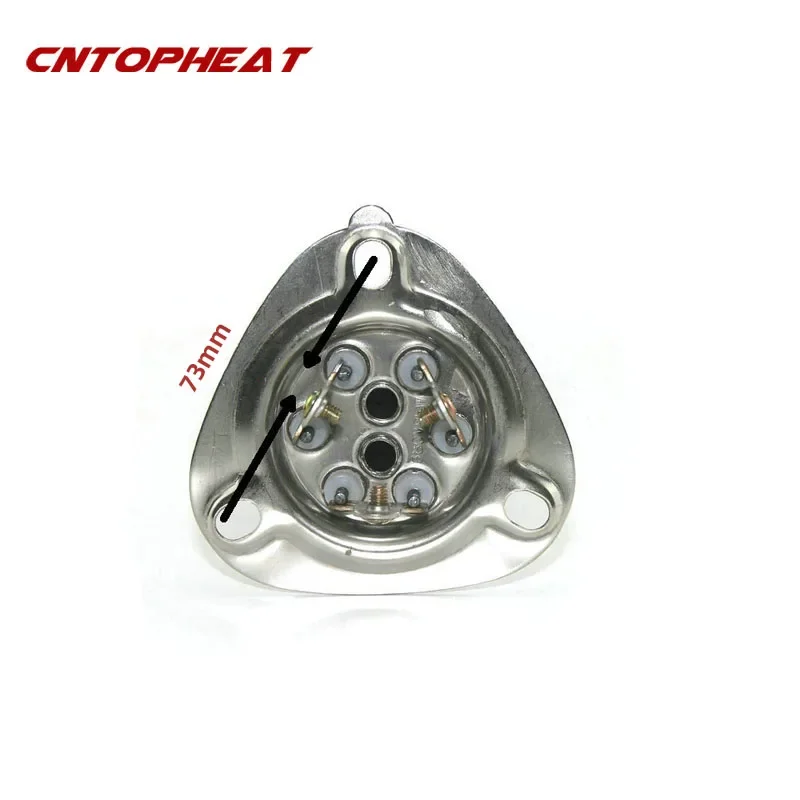 304 Stainless Steel Heating Element, Triangle Flange Water Heater/Dishwasher Heater, 220V 3KW 380V 6.9/12KW