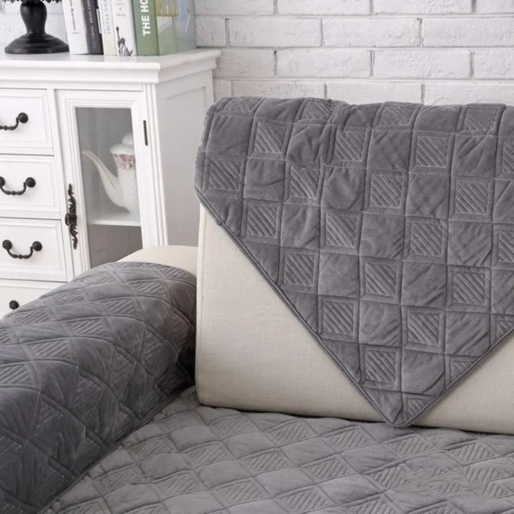 모던 미니멀리스트 유럽 스타일 소파 커버 두꺼운 논슬립 소파 타월 부드럽고 통기성 있는 소파 커버 사계절용