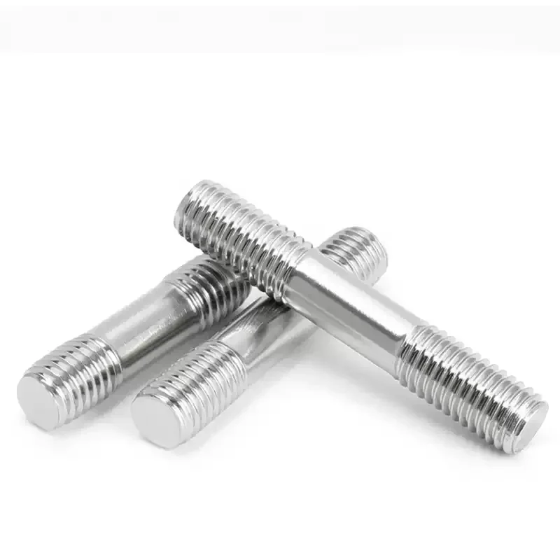 M3 M4 M5 M6 M8 M10 M12 M16 304 Stainless Steel Bolts Screw Double End Thread Rod Tooth Stick Dual Head Threaded Bar