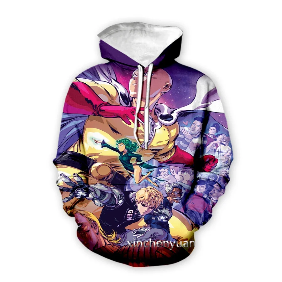 xinchenyuan Anime One Punch Man 3D Print Men Women Fashion Clothing Street Hip Hop Casual Sweatshirt Hoodies Z27