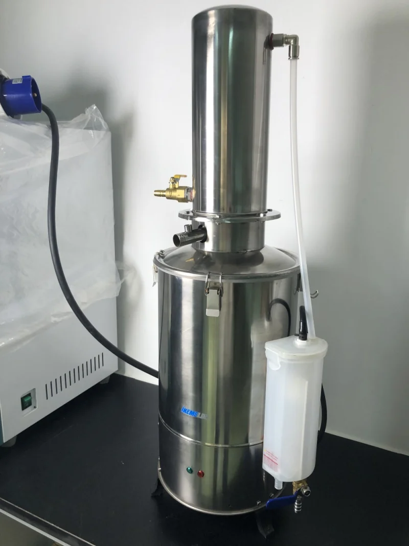 IKEME Stainless Steel Water Distiller Machine 5/10/20L Lab Distilled Water Making Machine Water Distillation Apparatus