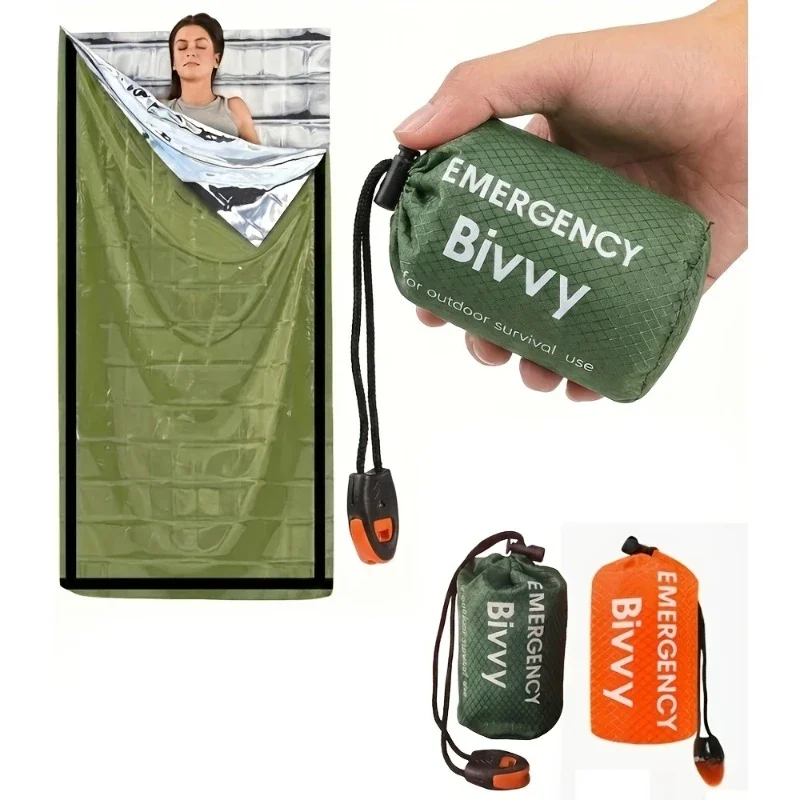 Automobile Emergency Sleeping Bag, Survival Camping Bag, Camping Sleeping Bag, Outdoor Hiking and Camping Equipment