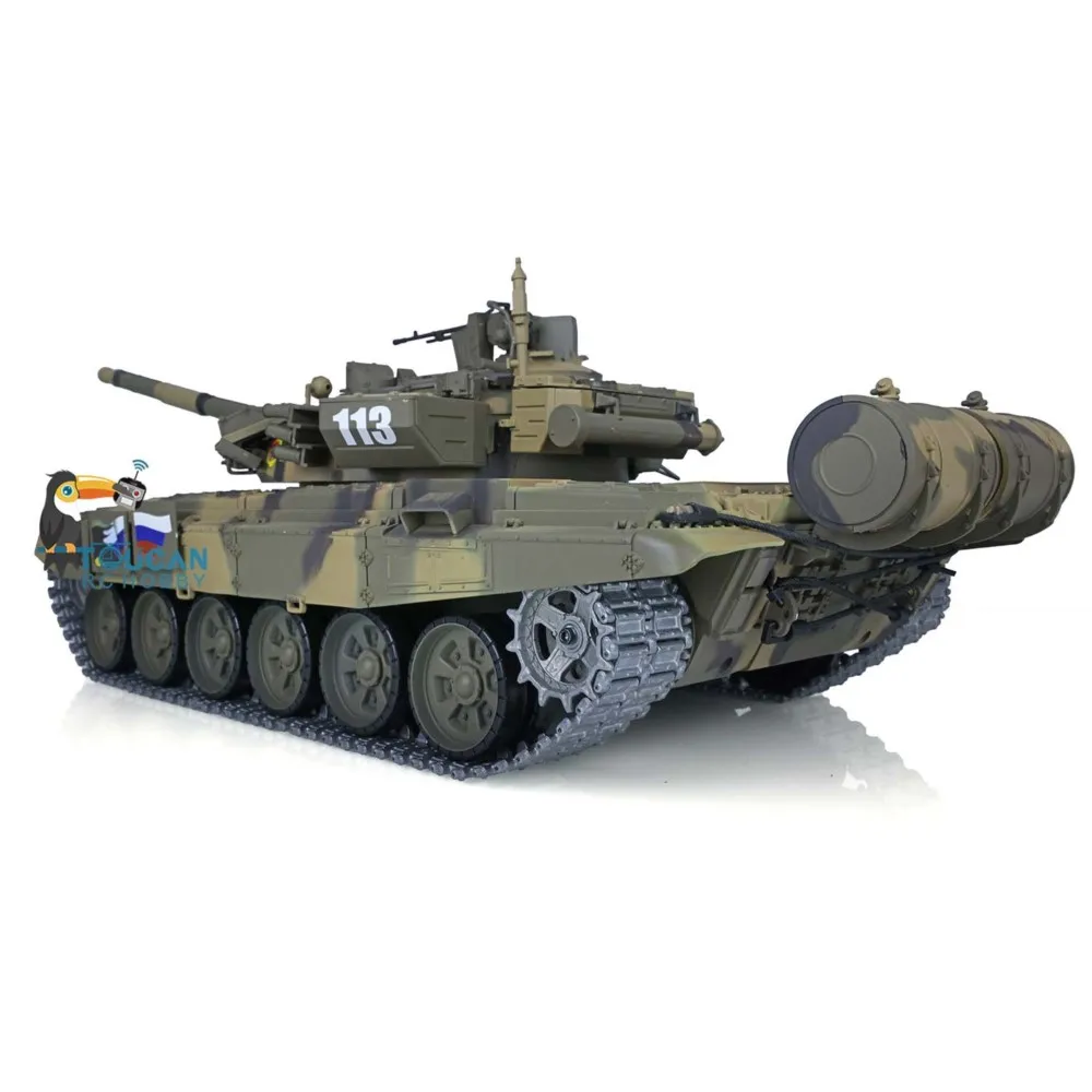 Czołg RC Henglong 1/16 2.4G 3938 7.0 Ulepszona Metalowa Wersja Rosyjski T90 RTR Model Czołgu Sterowany Radiem Zabawka TH17846