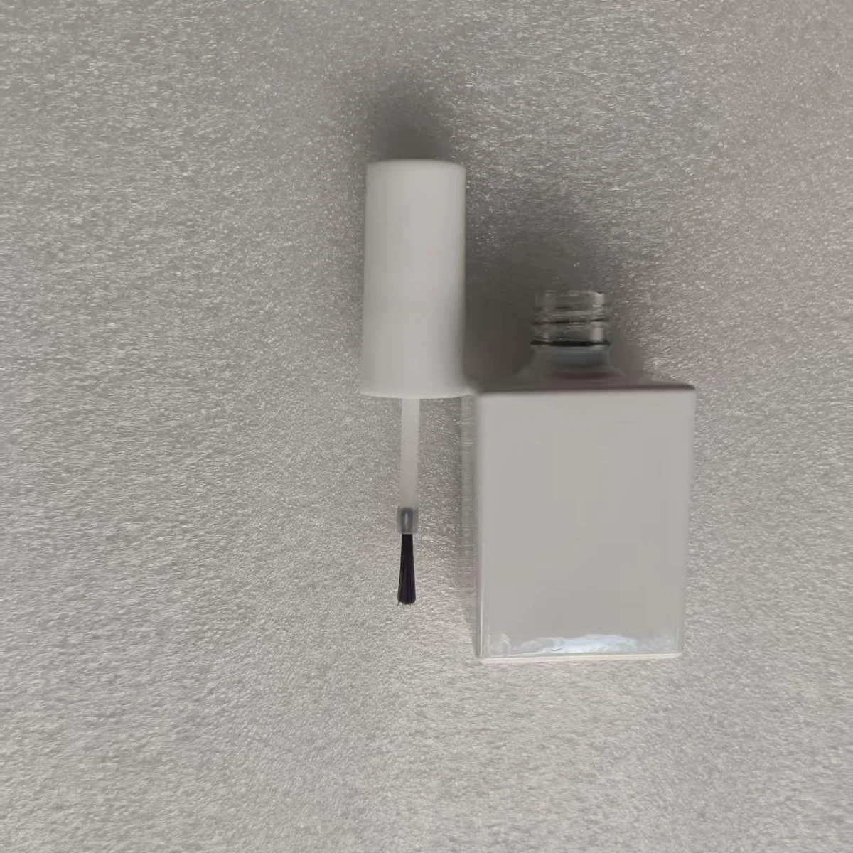 15ML 6 Pieces White Bottle Empty Gel Polish Glass Bottles for Nail Art Manicure with Lid Brush - view 3