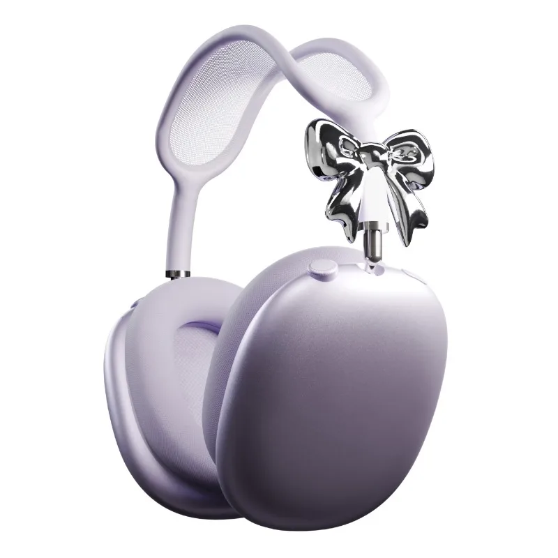 

Красивый галстук-бабочка Airpods Max, чехол для наушников, защитный чехол для девчачьей рук, украшение, 3D повязка на голову из смолы, аксессуары