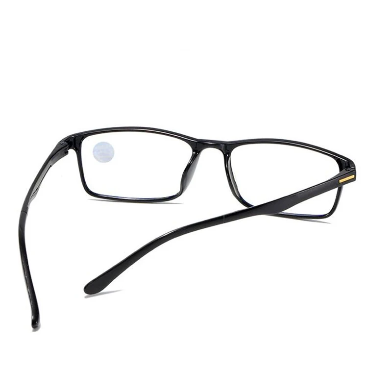 0 +1.0 +1.5 To +4.0 Lightweight TR90 Square Reader Glasses Women Men Fashion Myopia Photochromic Eyeglasses -0.5 -0.75 To -4.0