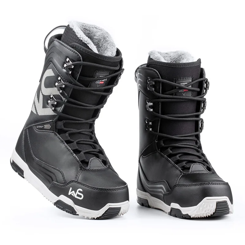 

Обувь для сноуборда, вездеходные ботинки для сноуборда, водонепроницаемые мужские и женские, резьба по плоским цветком