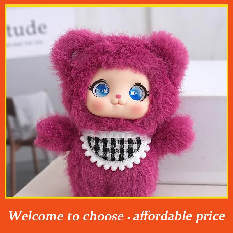 

[]1pc Backpack Hangings Decoration Car Keyring Animal Rabbit Bear Sheep Plush Doll Toy Pendant Keychain Ornaments For Women Gift