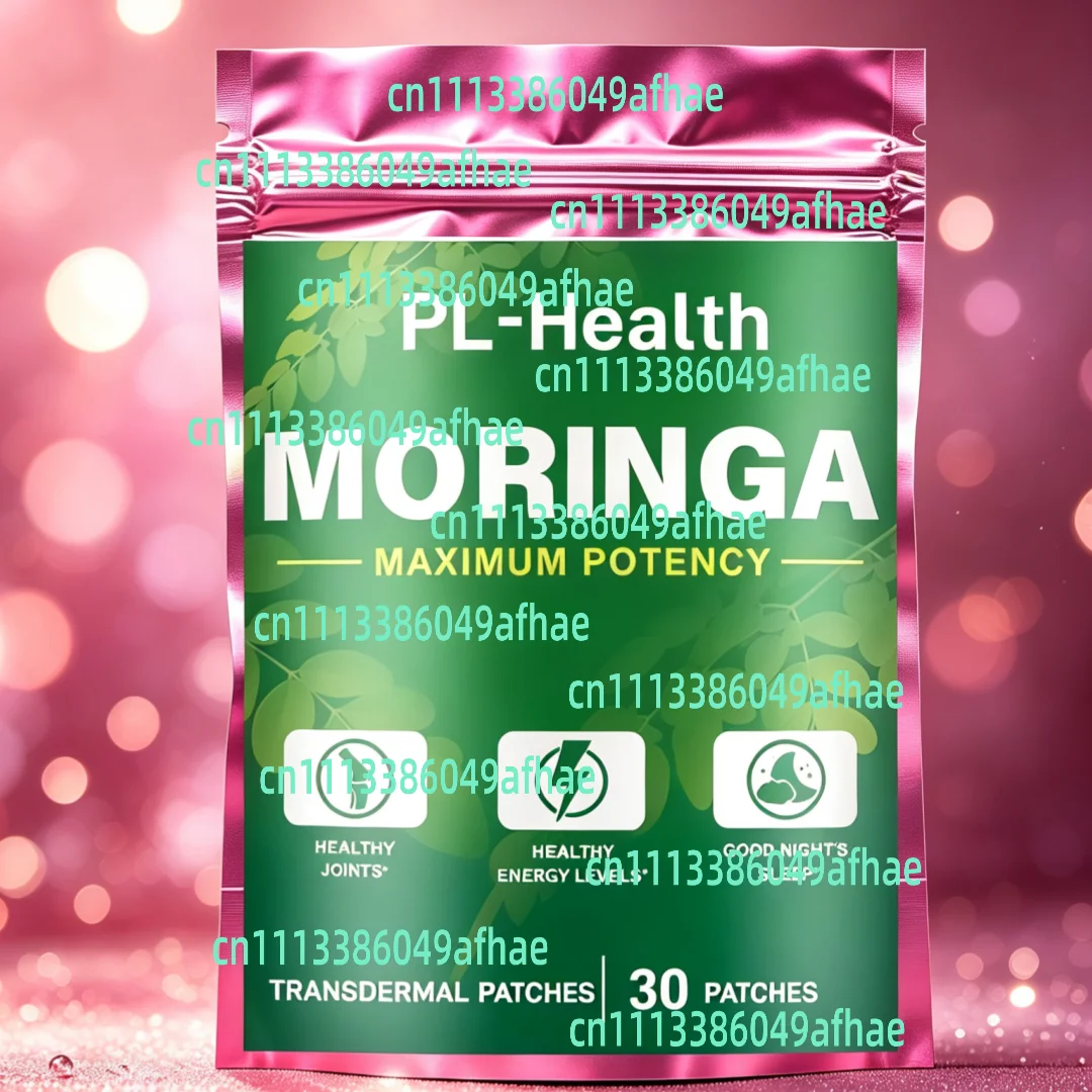 30 Patches Moringa Transdermal Patches - Supports Energy, Skin & Gut , Immune System