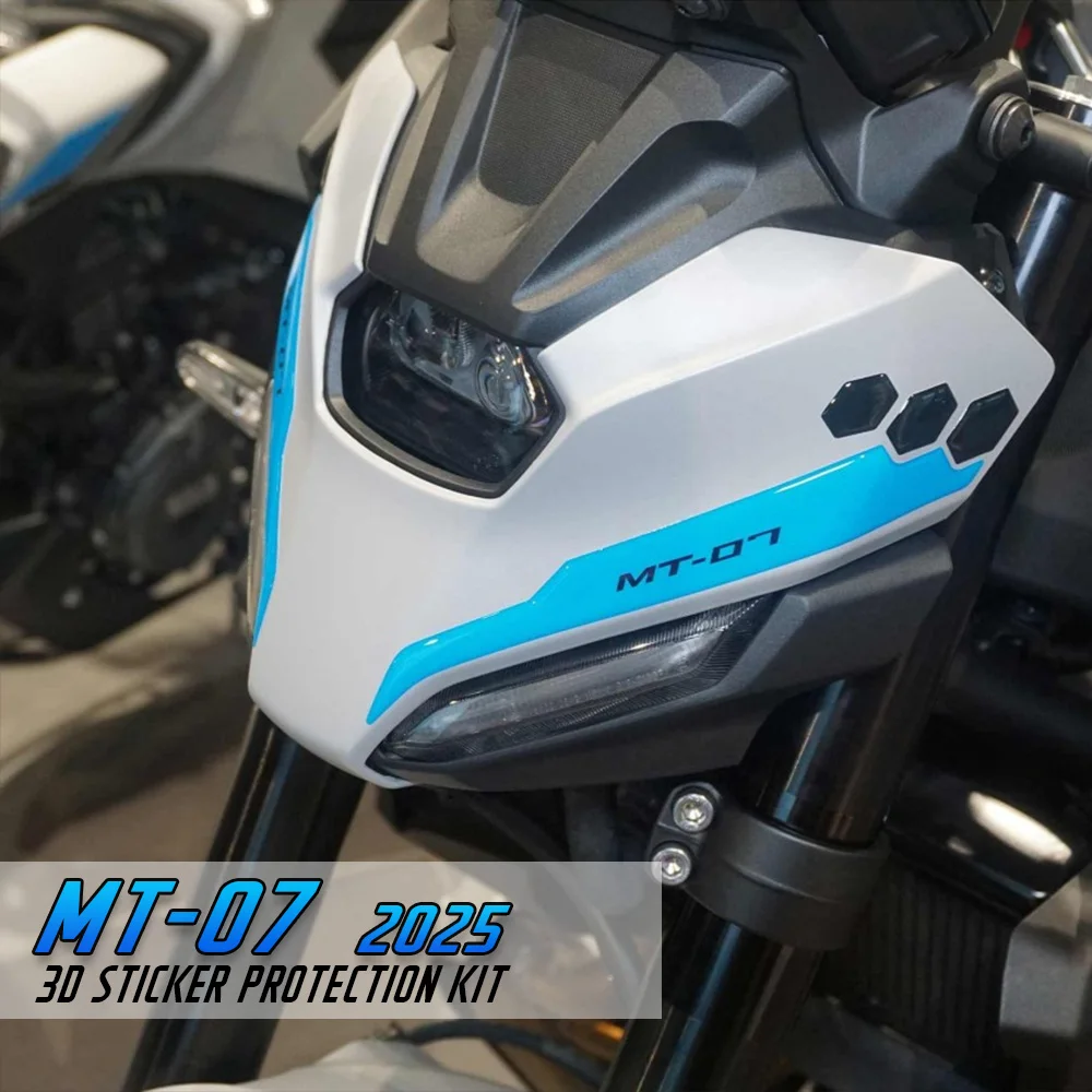 

For MT-07 MT 07 Motorcycle Accessories 3D Epoxy Sticker Protection Kit Head Decoration 2025