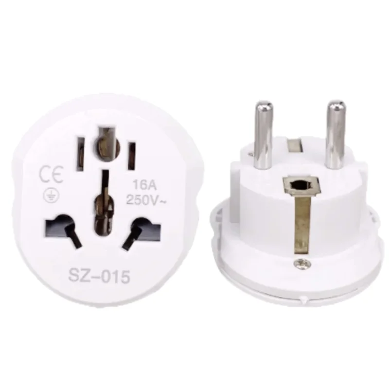 Adaptador universal do curso do eu, 1pc, 16a, Reino Unido, nós, au à ac do eu, tomada de poder, carregador, 250v