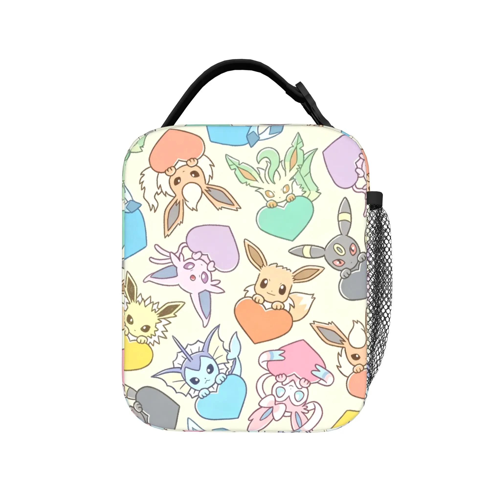 Термосумки для обедов Eevees Kawaii: герметичные, многоразовые, с аниме-дизайном Покемон, для работы, путешествий, переноски еды