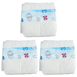 3 Pcs Dressing Diaper Pretend Play Supplies Toys Baby Diapers Accessories Diapers Costume Decor For Plastic
